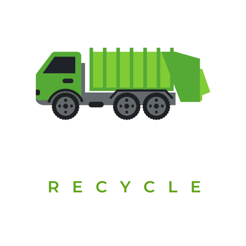 Odbiór odpadów logo białe większe