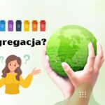 Grafika - segregacja odpadów w wykorzystaniem odpowiednich pojemników na odpady